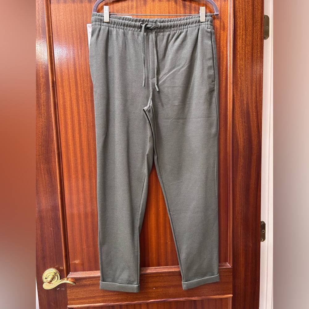 Zara men’s green joggers size M NWT